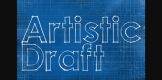 Artistic Draft Font Poster 1