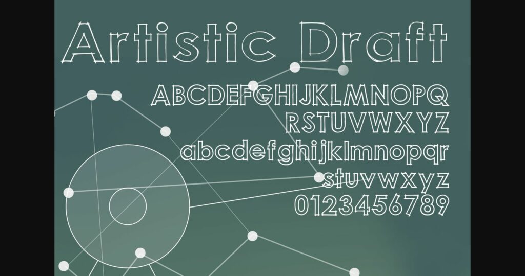 Artistic Draft Font Poster 5