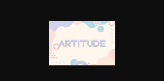 Artitude Font Poster 1