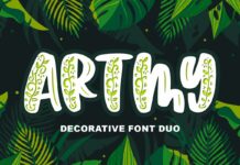 Artmy Font Poster 1