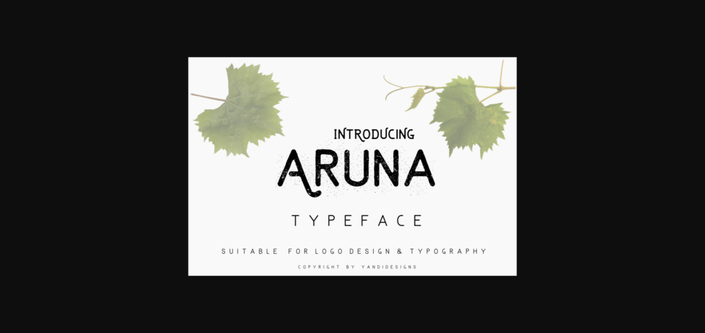 Aruna Font Poster 3