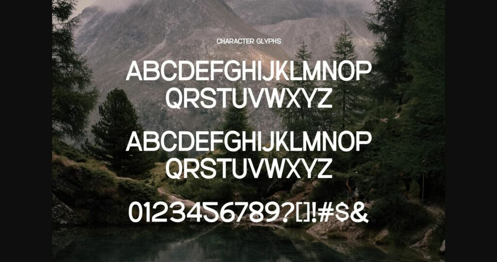 Ascenic Font Poster 10