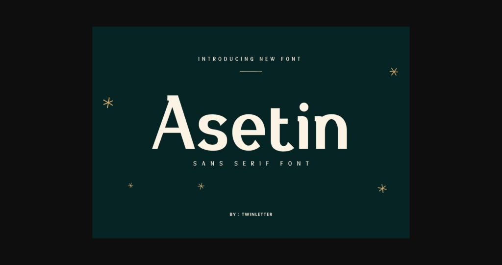 Asetin Font Poster 3