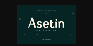 Asetin Font Poster 1