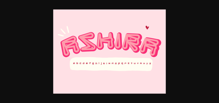 Ashira Font Poster 3