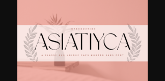 Asiatiyca Font Poster 1