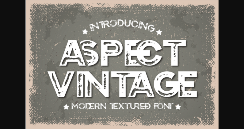 Aspect Vintage Font Poster 3