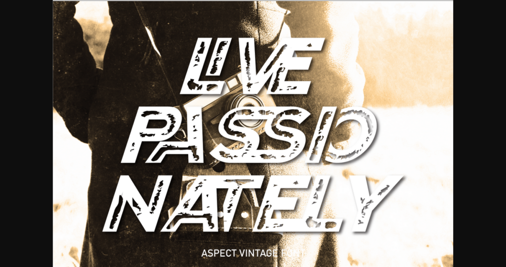 Aspect Vintage Font Poster 8