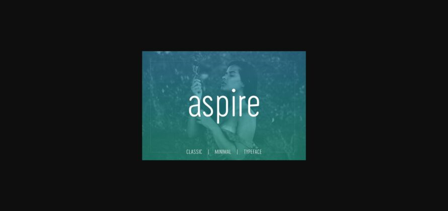 Aspire Font Poster 3