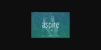 Aspire Font Poster 1