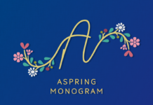 Aspring Monogram Font Poster 1