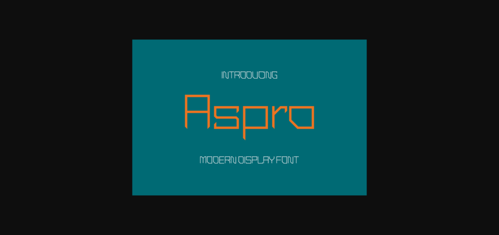 Aspro Font Poster 3