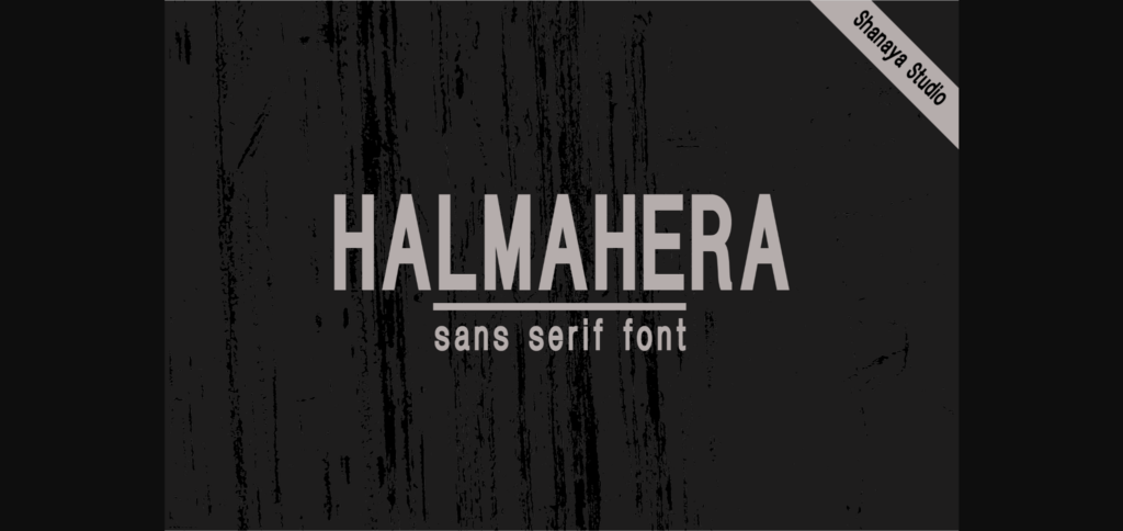 Halmahera Font Poster 1