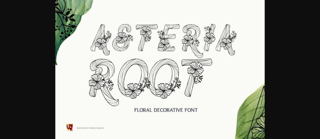 Asteria Root Font Poster 3