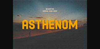 Asthenom Font Poster 1