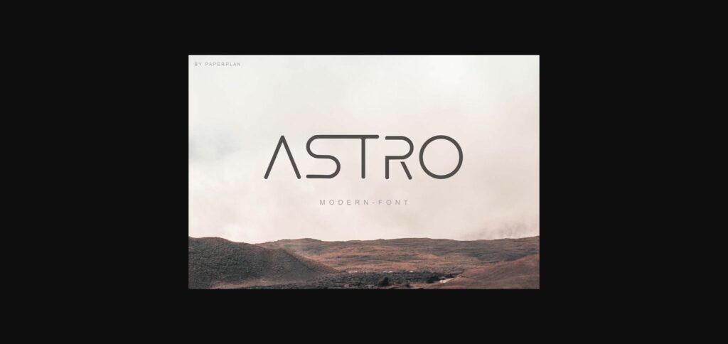 Astro Font Poster 1