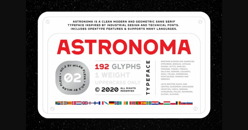 Astronoma Font Poster 3