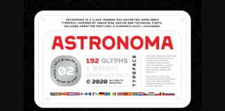 Astronoma Font Poster 1