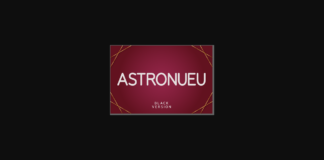 Astronueu Black Font Poster 1