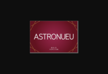 Astronueu Bold Font Poster 1