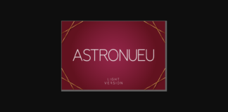 Astronueu Light Font Poster 1