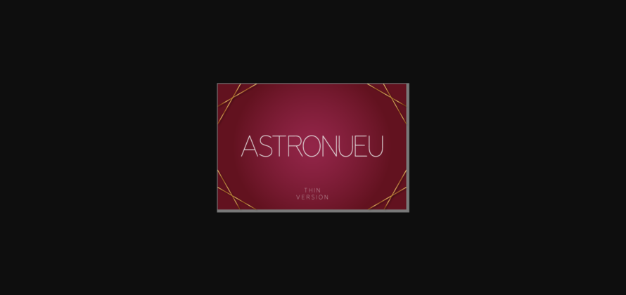 Astronueu Thin Font Poster 3