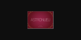 Astronueu Thin Font Poster 1