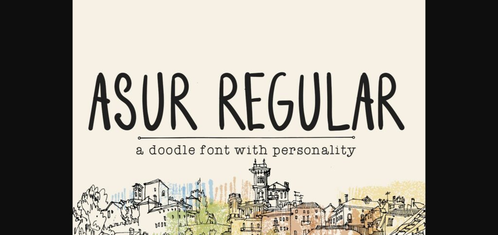 Asur Regular Font Poster 3