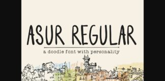 Asur Regular Font Poster 1