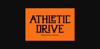 Athletic Drive Font Poster 1