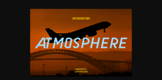 Atmosphere Font Poster 1