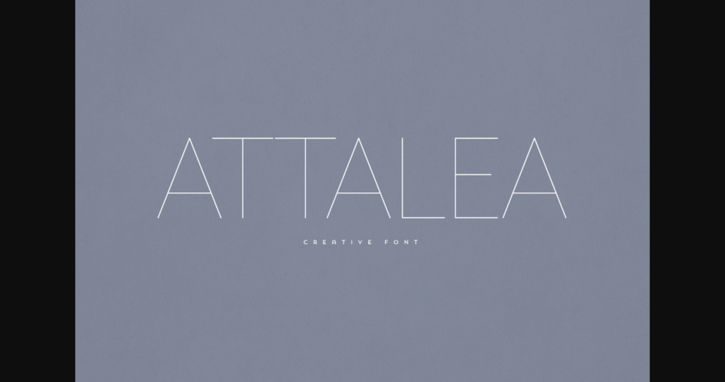 Attalea Font Poster 3