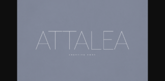 Attalea Font Poster 1