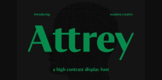 Attrey Font Poster 1