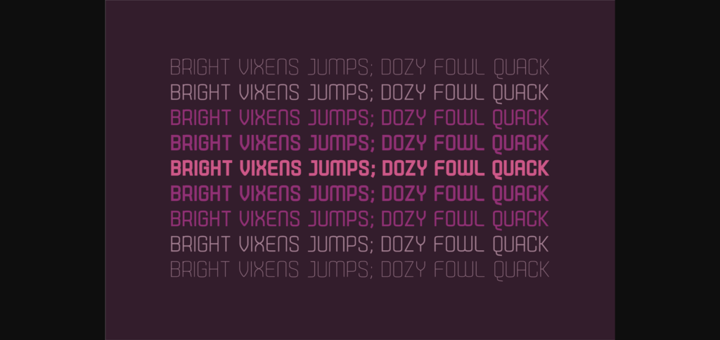 Aubergine Font Poster 6