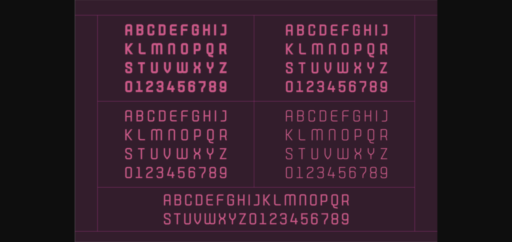 Aubergine Font Poster 7