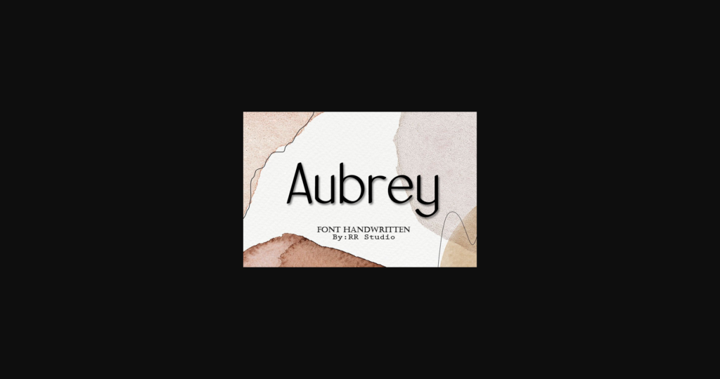 Aubrey Font Poster 3