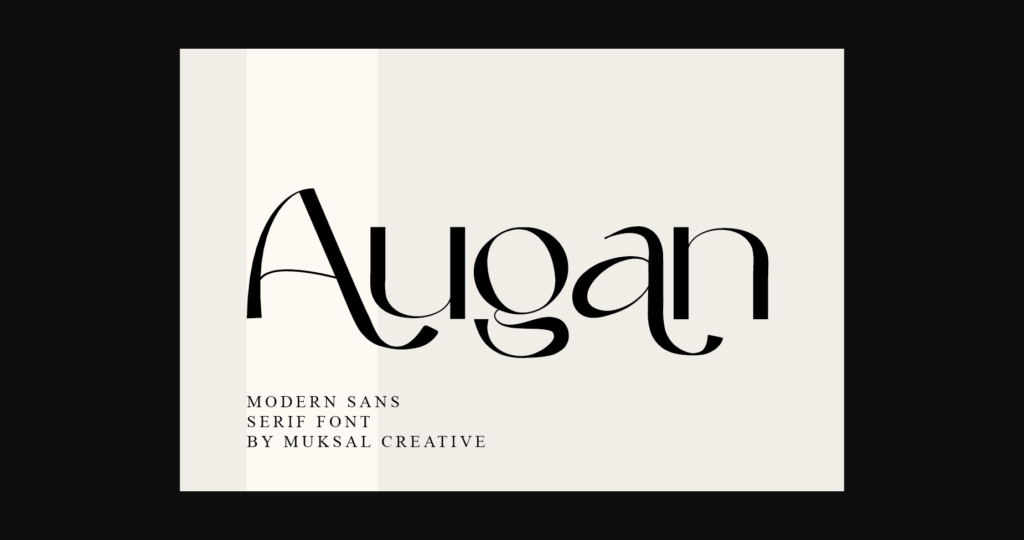 Augan Font Poster 1