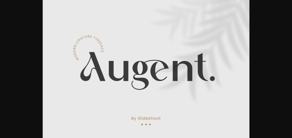 Augent Font Poster 3