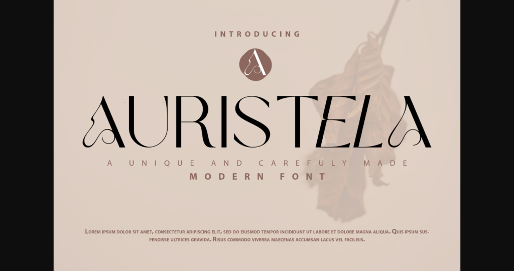 Auristela Font Poster 1