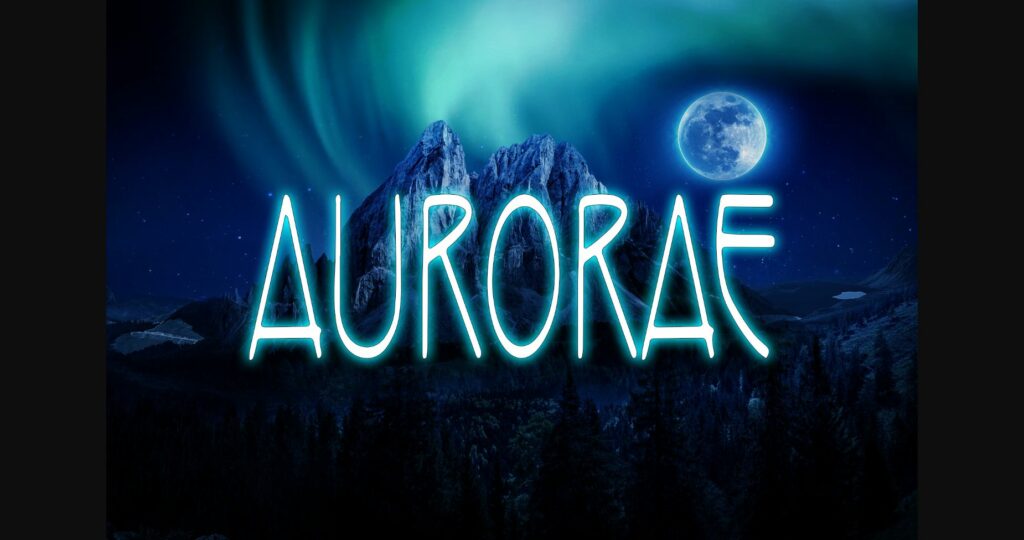 Aurorae Font Poster 1