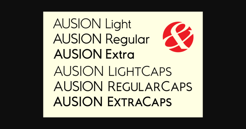 Ausion Font Poster 4