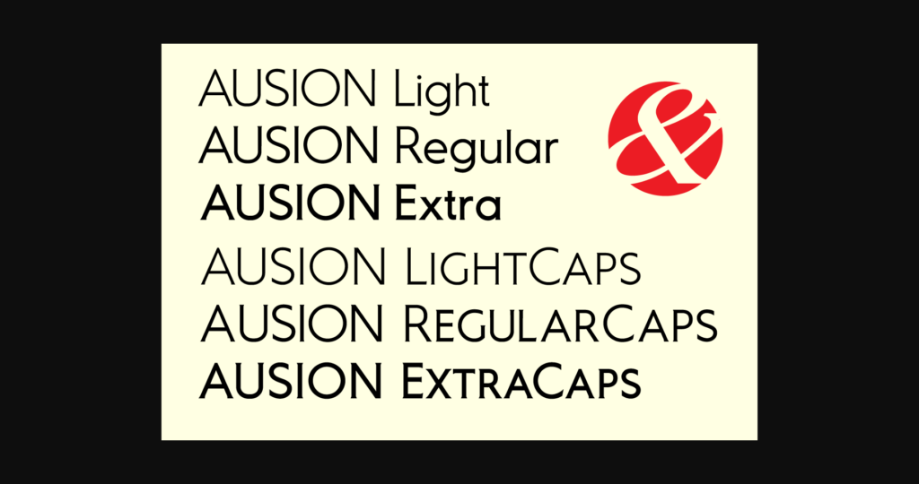 Ausion Font Poster 2