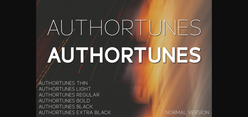 Authortunes Font Poster 3