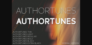 Authortunes Font Poster 1