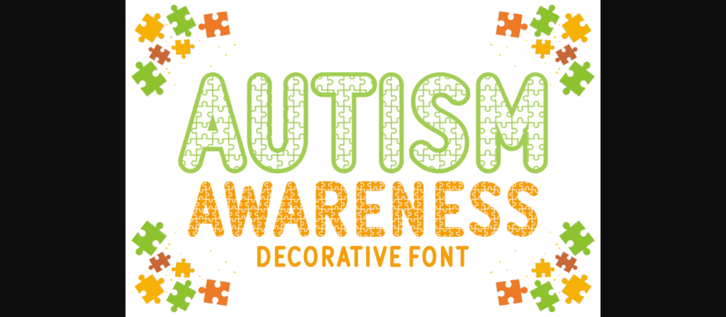 Autism Awareness Font Poster 1
