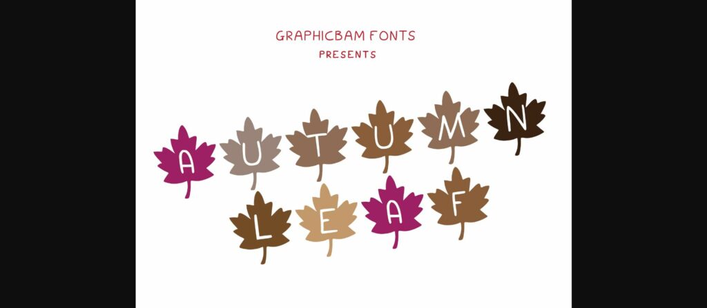 Autumn Leaf Play Font Poster 3