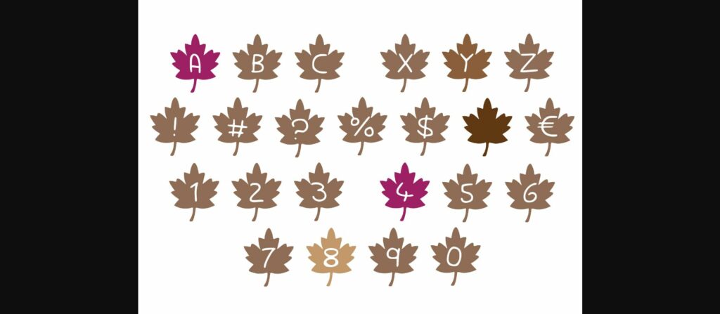 Autumn Leaf Play Font Poster 4