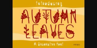 Autumn Leaves Font Poster 1