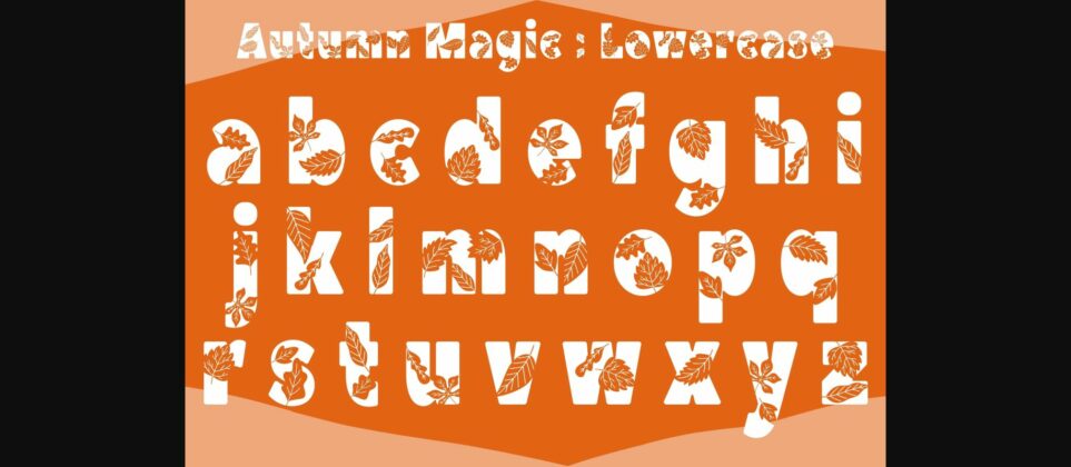 Autumn Magic Font Poster 6